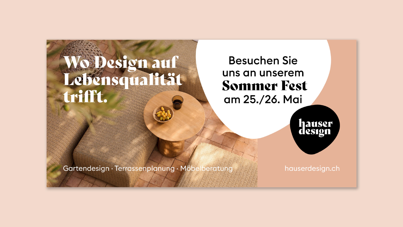 Plakat F12 für Sommerkampagne von Hauser Design