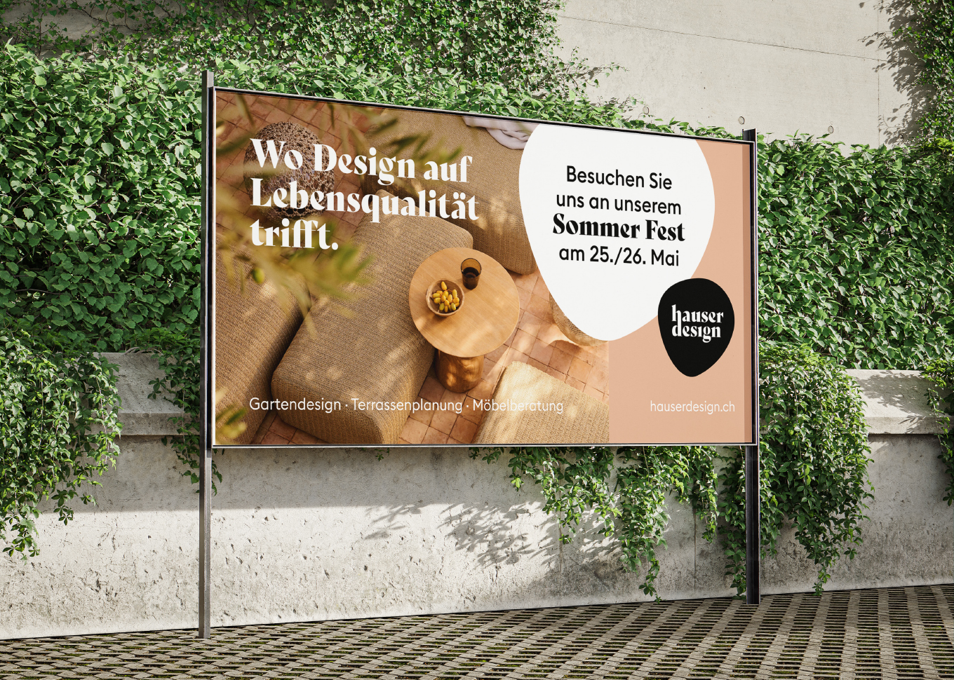 Plakat F12 für Sommerkampagne von Hauser Design